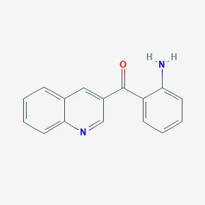molecular formula C16H12N2O B8282484 (2-Aminophenyl)-quinolin-3-yl-methanone 