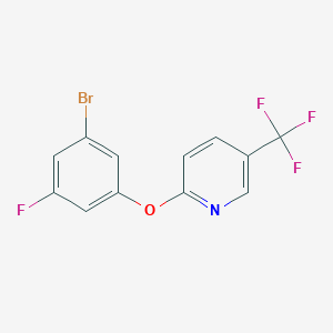 2-(3-Bromo-5-fluorophenoxy)-5-(trifluoromethyl)pyridine