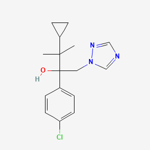 2-(4-chlorophenyl)-3-cyclopropyl-3-methyl-1-(1H-1,2,4-triazol-1-yl)-butan-2-ol