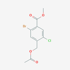 Methyl 4-(acetoxymethyl)-2-bromo-5-chlorobenzoate