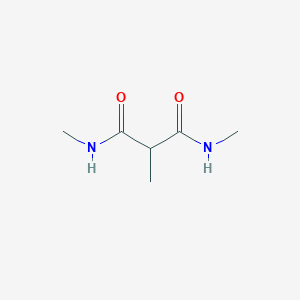 molecular formula C6H12N2O2 B082827 N,N',2-trimethylpropanediamide CAS No. 13566-69-3