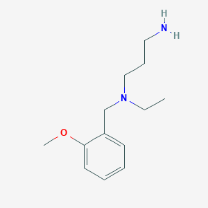 molecular formula C13H22N2O B8282934 N1-ethyl-N1-(2-methoxy-benzyl)-propan-1,3-diamine 