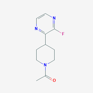 molecular formula C11H14FN3O B8283006 1-(4-(3-Fluoropyrazin-2-yl)piperidin-1-yl)ethanone 