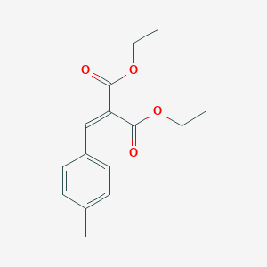 molecular formula C15H18O4 B082831 2-[(4-甲基苯基)亚甲基]丙二酸二乙酯 CAS No. 14111-33-2