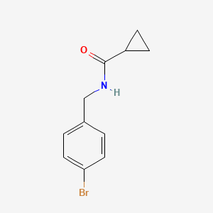 molecular formula C11H12BrNO B8283156 N-[(4-bromophenyl)methyl]cyclopropanecarboxamide CAS No. 1031747-46-2