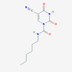 5-cyano-N-hexyl-2,4-dioxo-pyrimidine-1-carboxamide