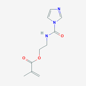 molecular formula C10H13N3O3 B8283223 2-(imidazole-1-carbonylamino)ethyl 2-methylprop-2-enoate 