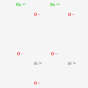 molecular formula Al2BaO4 B082838 Aluminum barium oxide (Al2BaO4) CAS No. 12004-04-5
