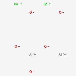 molecular formula Al2Ba2O5 B082838 Dialuminium barium tetraoxide CAS No. 12004-04-5