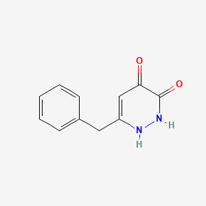 molecular formula C11H10N2O2 B8283954 6-Benzyl-4-hydroxypyridazin-3(2H)-one 