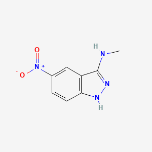 molecular formula C8H8N4O2 B8283969 3-methylamino-5-nitro-1H-indazole 