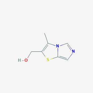 molecular formula C7H8N2OS B8283998 {3-Methylimidazo[4,3-b][1,3]thiazol-2-yl}methanol 