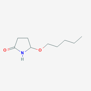 molecular formula C9H17NO2 B8284058 5-Pentyloxy-pyrrolidin-2-one 
