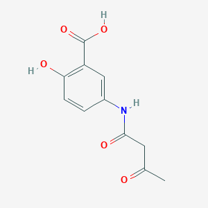 molecular formula C11H11NO5 B082844 3'-Carboxy-4'-hydroxyacetoacetanilide CAS No. 13243-99-7