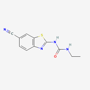 N-(6-Cyano-1,3-benzothiazol-2-yl)-N'-ethylurea