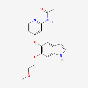 N-(4-((6-(2-Methoxyethoxy)-1H-indol-5-yl)oxy)pyridin-2-yl)acetamide