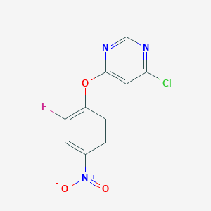 4-Chloro-6-(2-fluoro-4-nitrophenoxy)pyrimidine