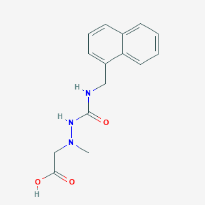 2-(1-Methyl-2-(naphthalen-1-ylmethylcarbamoyl)hydrazinyl)acetic acid