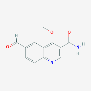 6-Formyl-4-methoxy-quinoline-3-carboxylic acid amide