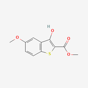 molecular formula C11H10O4S B8285027 Methyl 3-hydroxy-5-methoxybenzo[b]thiophene-2-carboxylate 