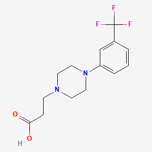 3-[4-(3-Trifluoromethylphenyl)-1-piperazinyl]propionic acid
