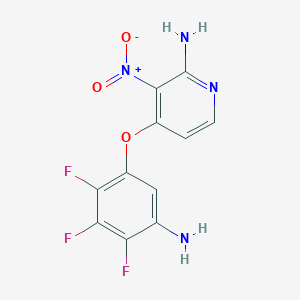 4-(5-Amino-2,3,4-trifluorophenoxy)-3-nitropyridin-2-amine