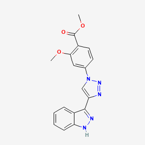 Methyl 4-[4-(1H-indazol-3-yl)-1H-1,2,3-triazol-1-yl]-2-methoxybenzoate