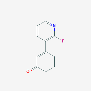 3-(2-Fluoropyridin-3-yl)cyclohex-2-enone