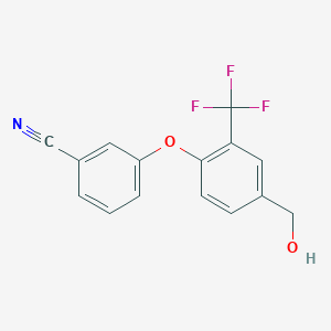 3-(4-(Hydroxymethyl)-2-(trifluoromethyl)phenoxy)benzonitrile