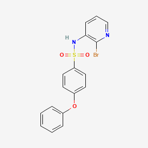 molecular formula C17H13BrN2O3S B8285228 N-(2-Bromo-pyridin-3-yl)-4-phenoxy-benzenesulfonamide 