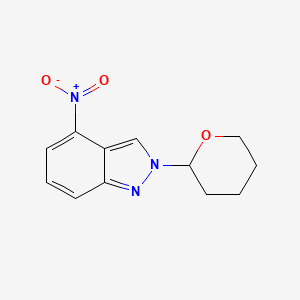 4-nitro-2-(tetrahydro-2H-pyran-2-yl)-2H-indazole