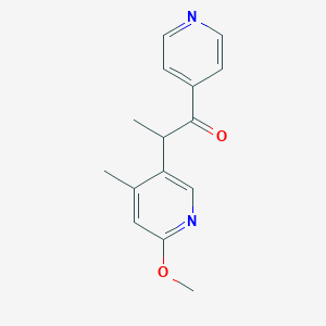 2-(6-Methoxy-4-methyl-pyridin-3-yl)-1-pyridin-4-yl-propan-1-one