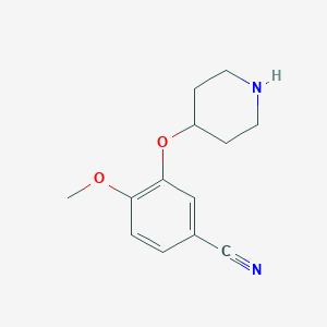 4-Methoxy-3-(piperidin-4-yloxy)benzonitrile