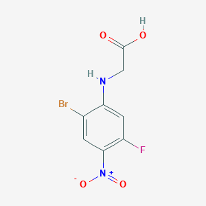 N-(2-bromo-5-fluoro-4-nitrophenyl)glycine