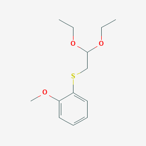 molecular formula C13H20O3S B8285549 1-[(2,2-Diethoxyethyl)thio]-2-methoxybenzene 