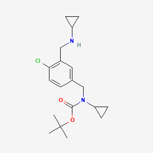 (4-Chloro-3-cyclopropylaminomethyl-benzyl)-cyclopropyl-carbamic acid tert-butyl ester