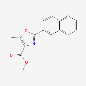 molecular formula C16H13NO3 B8285649 Methyl 5-Methyl-2-(2-naphthyl)oxazole-4-carboxylate 