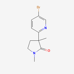 3-(5-Bromo-pyridin-2-yl)-1,3-dimethyl-pyrrolidin-2-one