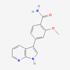 2-Methoxy-4-(1H-pyrrolo[2,3-b]pyridin-3-yl)-benzamide
