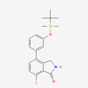 7-Iodo-4-(3-tert-butyldimethylsilyloxyphenyl)isoindolinone