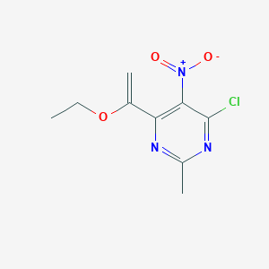 4-Chloro-6-(1-ethoxyvinyl)-2-methyl-5-nitropyrimidine