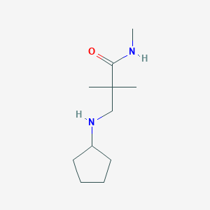 3-(cyclopentylamino)-N,2,2-trimethyl-propanamide