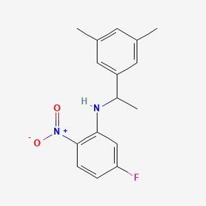5-fluoro-N-(1-(3,5-dimethylphenyl)ethyl)-2-nitrobenzenamine