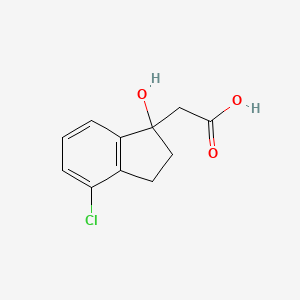 2-(4-Chloro-1-hydroxy-1-indanyl)acetic acid