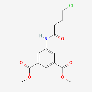 molecular formula C14H16ClNO5 B8285754 Dimethyl 5-(4-chlorobutanamido)isophthalate 
