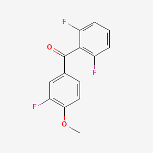 (2,6-Difluoro-phenyl)-(3-fluoro-4-methoxy-phenyl)-methanone