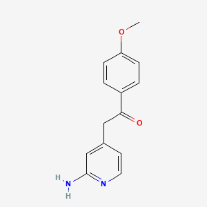 2-(2-Amino-4-pyridyl)-1-(4-methoxyphenyl)ethanone