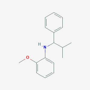 molecular formula C17H21NO B8285904 2-methoxy-N-(2-methyl-1-phenylpropyl)aniline 