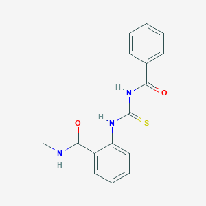 2-[[(Benzoylamino)thioxomethyl]amino]-N-methylbenzamide