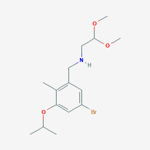 N-[5-bromo-2-methyl-3-(propan-2-yloxy)benzyl]-2,2-dimethoxyethanamine